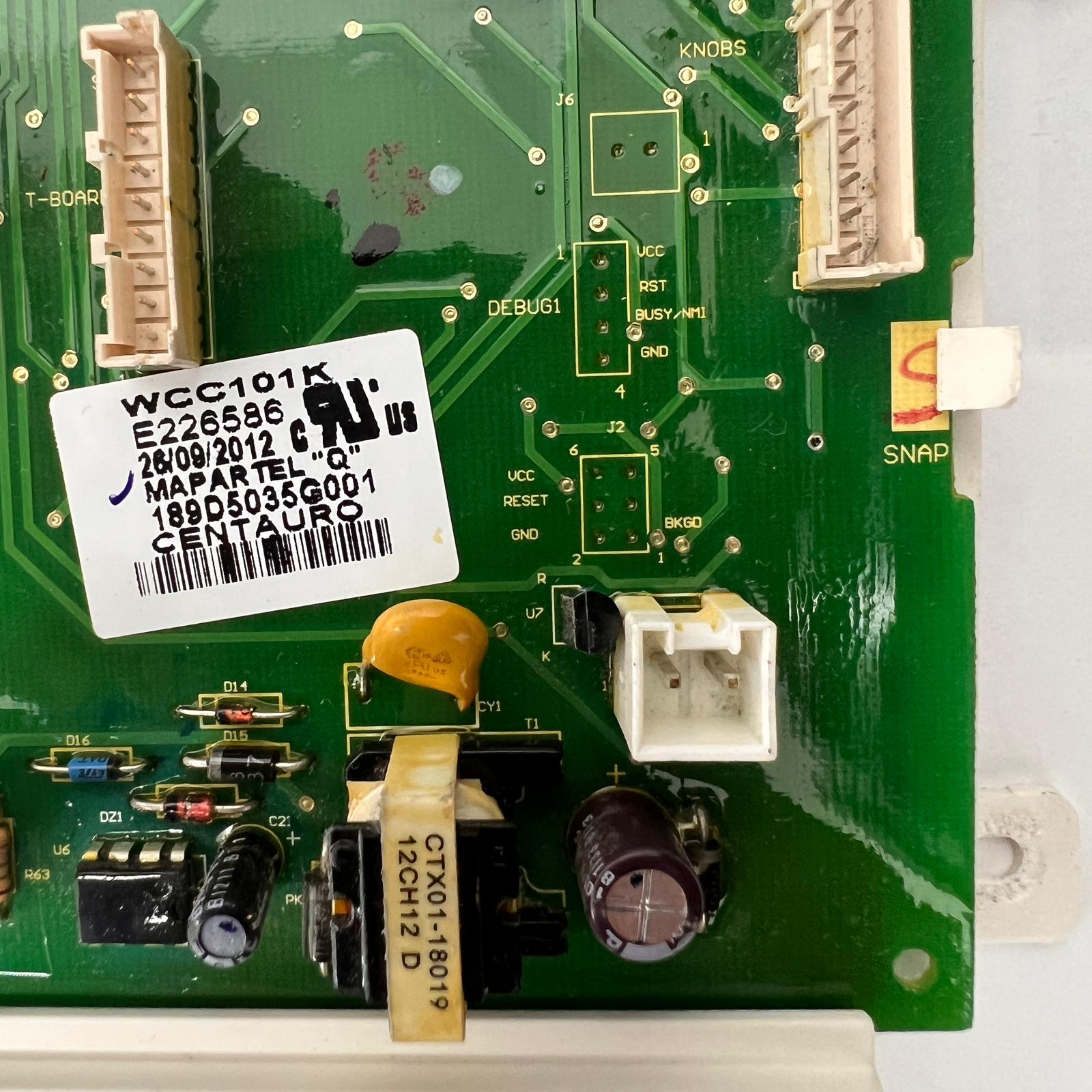 GE Washer Control Board Part WCC101K E226586 189D5035G001 GE Washer Control Board Part WCC101K E226586 189D5035G001